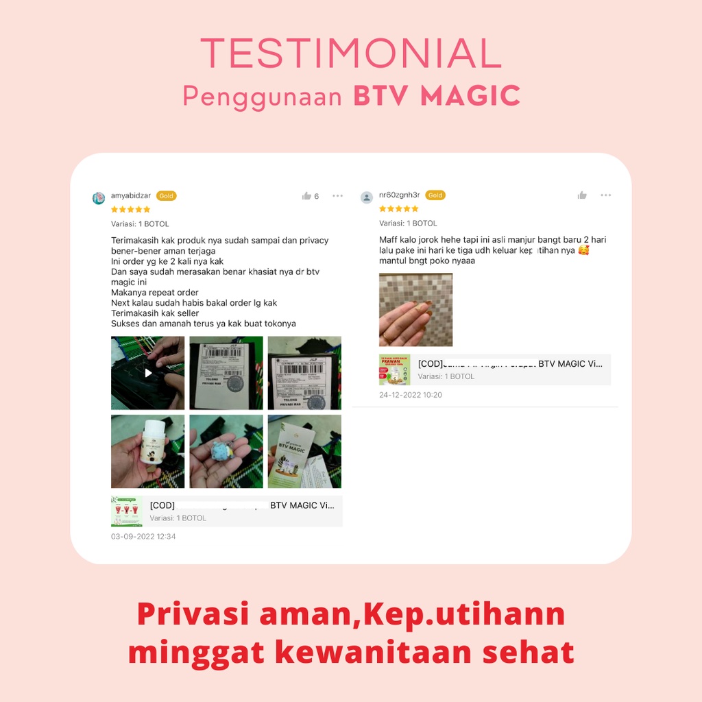 BTV MAGIC Obat keputihan  Perapat miss V vagina permanent agar kembali perawan menghilangkan bau tak sedap pada miss v jamu promil