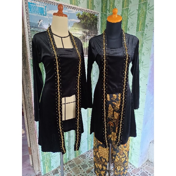 kebaya bludru ibu besan/kebaya bludru orang tua