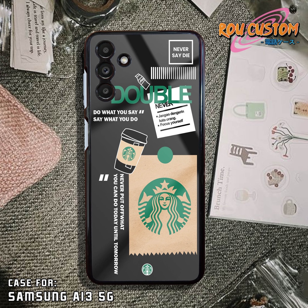 Case SAMSUNG A13 5G A04S A31 A51 A71 A72 - Casing SAMSUNG [ STARBUCKS ] Silikon SAMSUNG - Case Hp - 