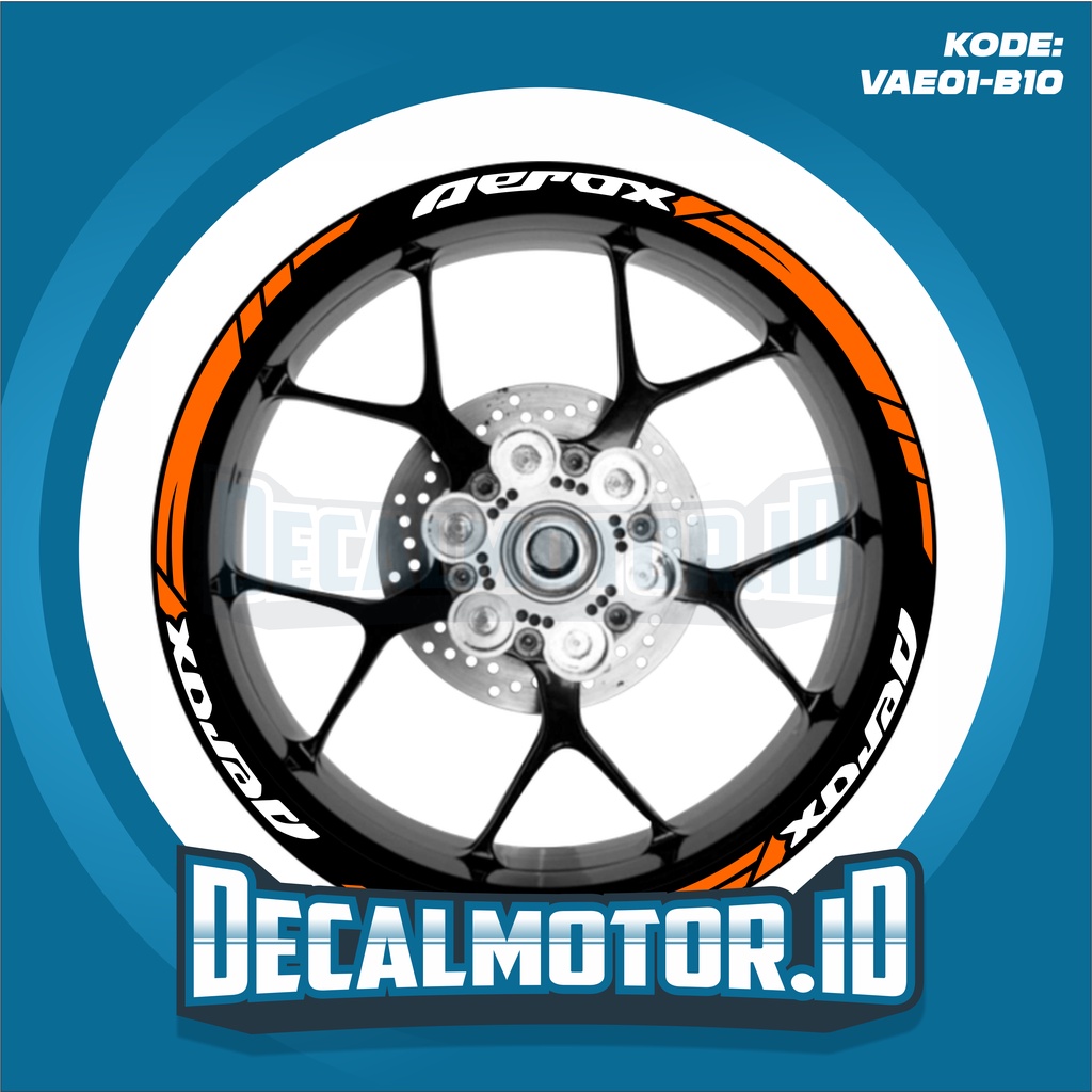 (COD) Cutting sticker velg yamaha aerox - STICKER LIS VARIASI VELG AEROX - VAE