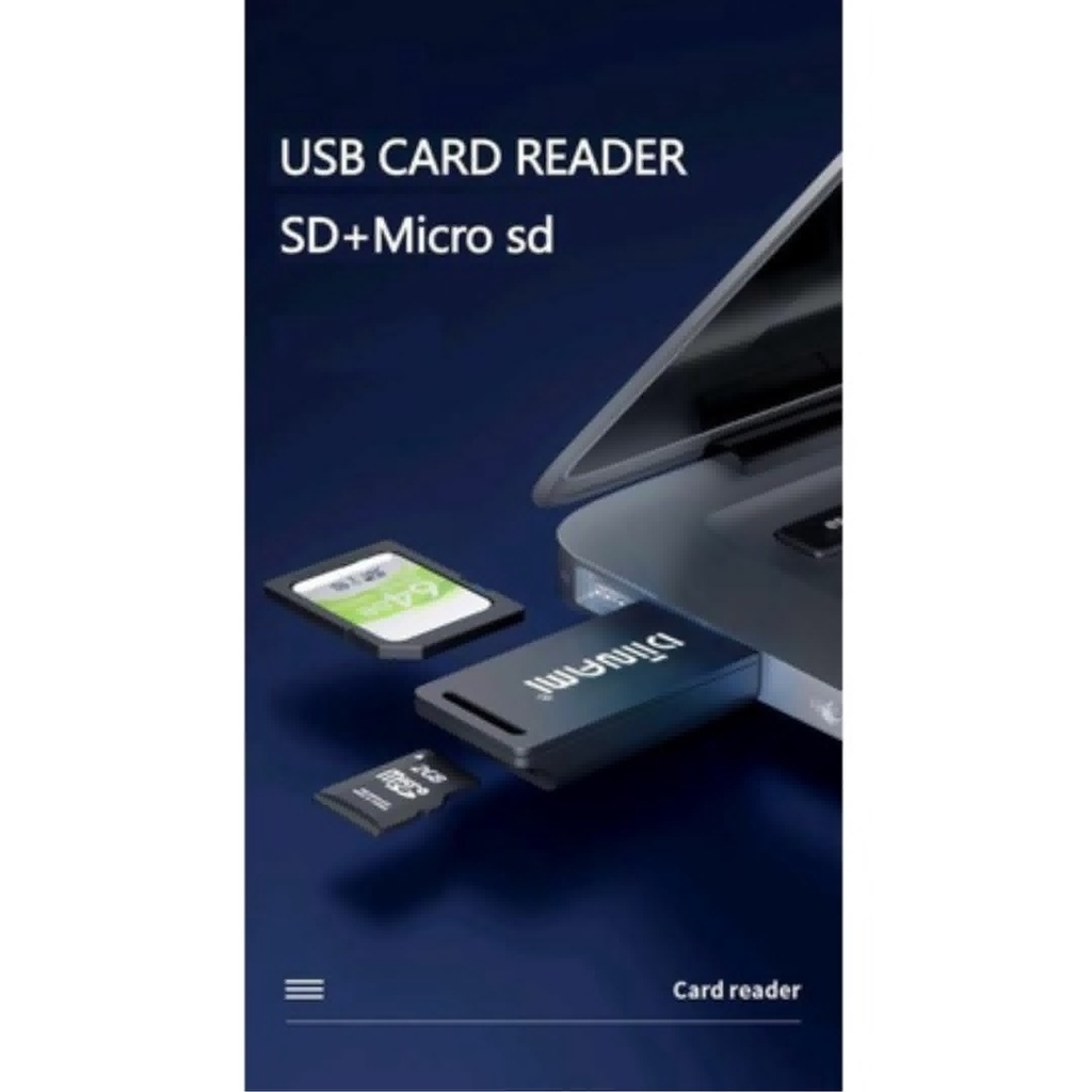 Card reader 2in1 sd card &amp; Micro sd card DIINAMI high speed fast translit data usb 2.0 all in one