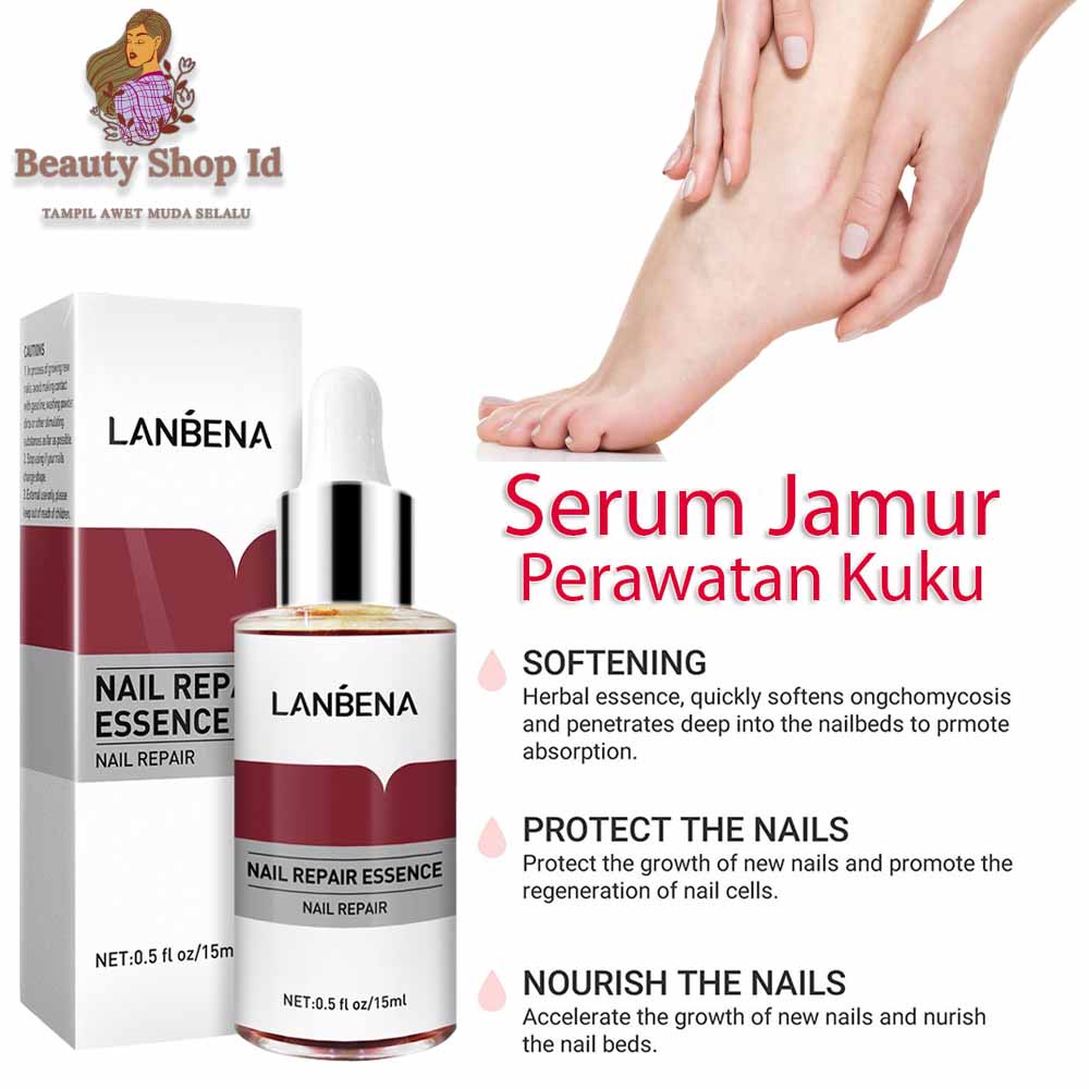 Beauty Jaya - Serum Perawatan Kuku Lanbena Nail Repair Essence Perawatan Kuku Jamuran