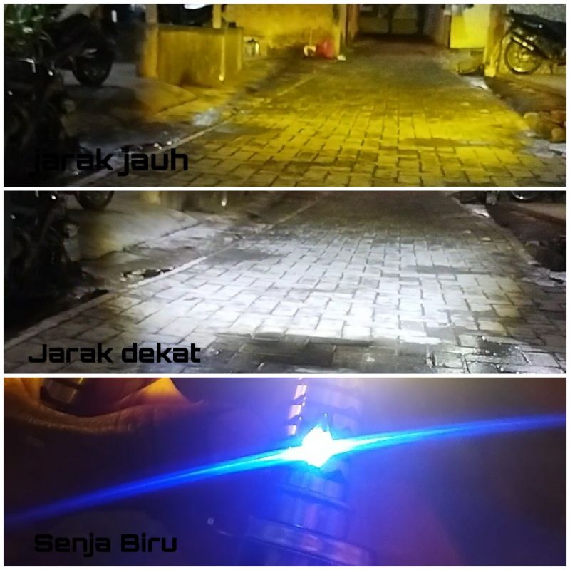 Cuci Gudang  Lampu Depan Led Motor H6 Laser Plus Senja Super Terang All Motor Beat Scoopy Supra