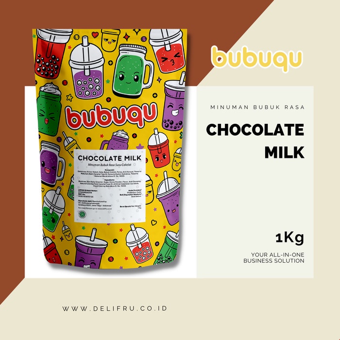 

Terlaris ✨ - Bubuqu Powder Drink Chocolate Milk - Bubuk Minuman Cokelat Susu 1 Kg 2.1.23