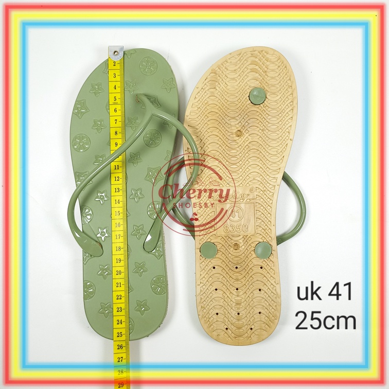 8350-85 Sandal Jepit Verotino Tali Kecil Motif Bunga-Bunga