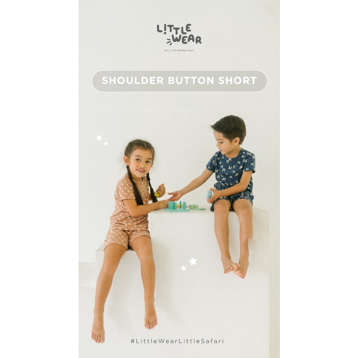 Little Wear 0-5 Tahun Little Palmerhaus Short Sleeve Setelan Pendek bayi / Setelan Piyama Pendek Anak CBKS