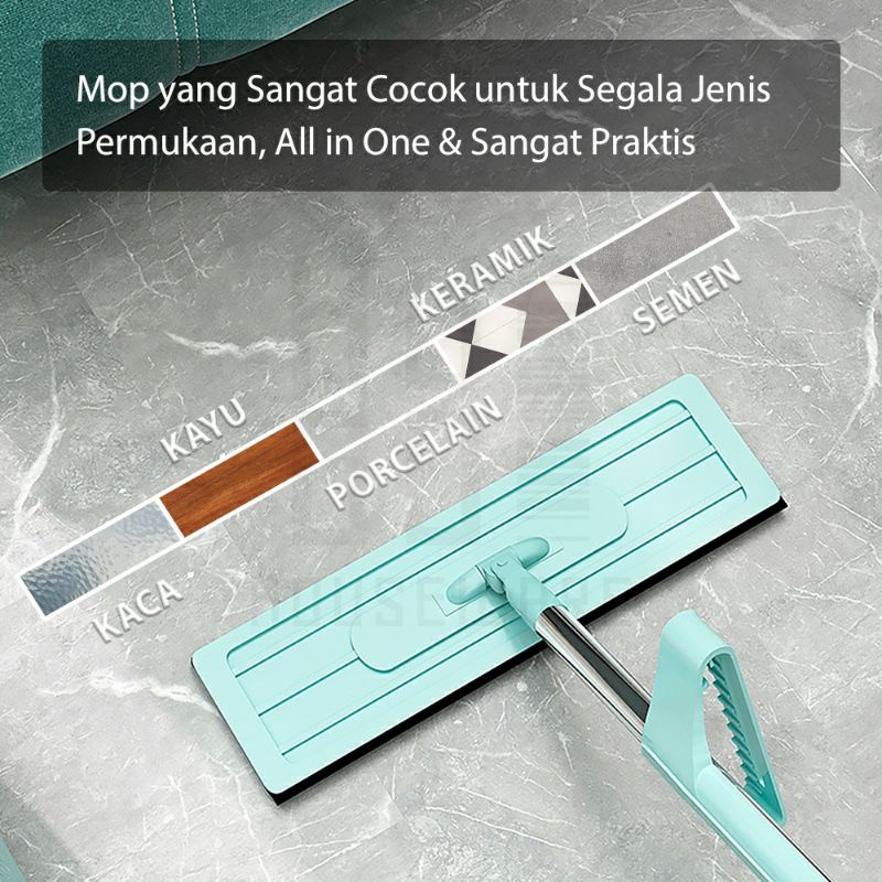 KD 1 Alat Pel Lantai Ultra Mop / Alat Pel Praktis Tarik Peras Otomatis / Flat Mop Pel Lantai Viral / Alat Pel Lantai Ultra Mop / Alat Pel Pembersih Lantai Tarik Peras / Alat Pel Lantai Tarik Pembersih Lantai Praktis  / Hand Flat Mop Flexibel