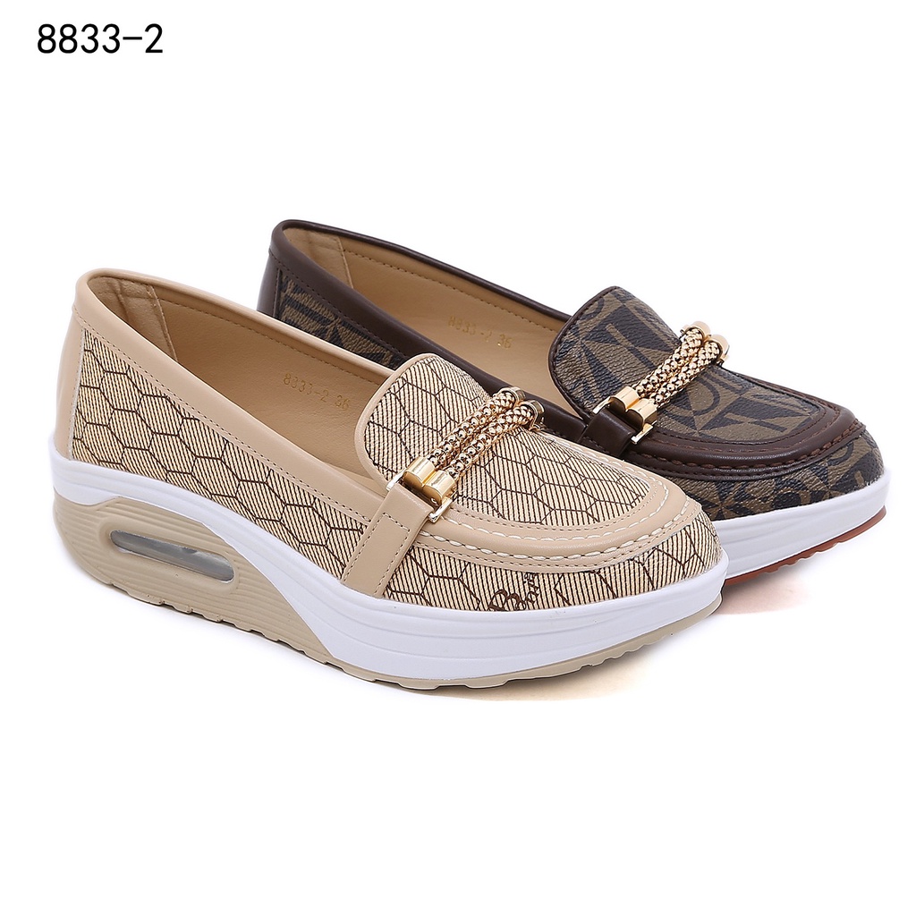 Bo Mono Wedges Slip-On Shoes #8833-2