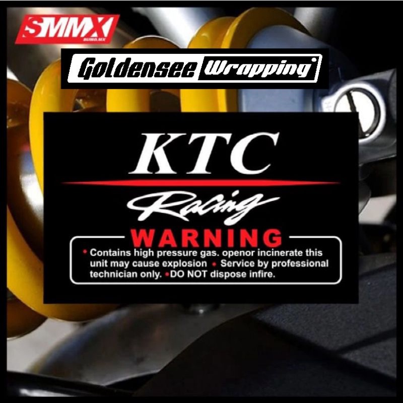 STICKER KTC RACING, STICKER SHOCK KTC