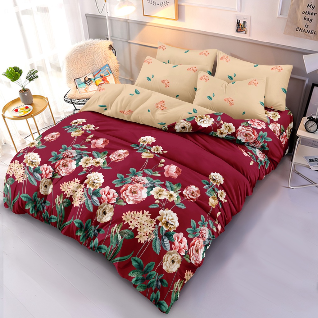 Illusions - Bed Cover Set King 180x200 Tinggi 20 Fitted - Alina