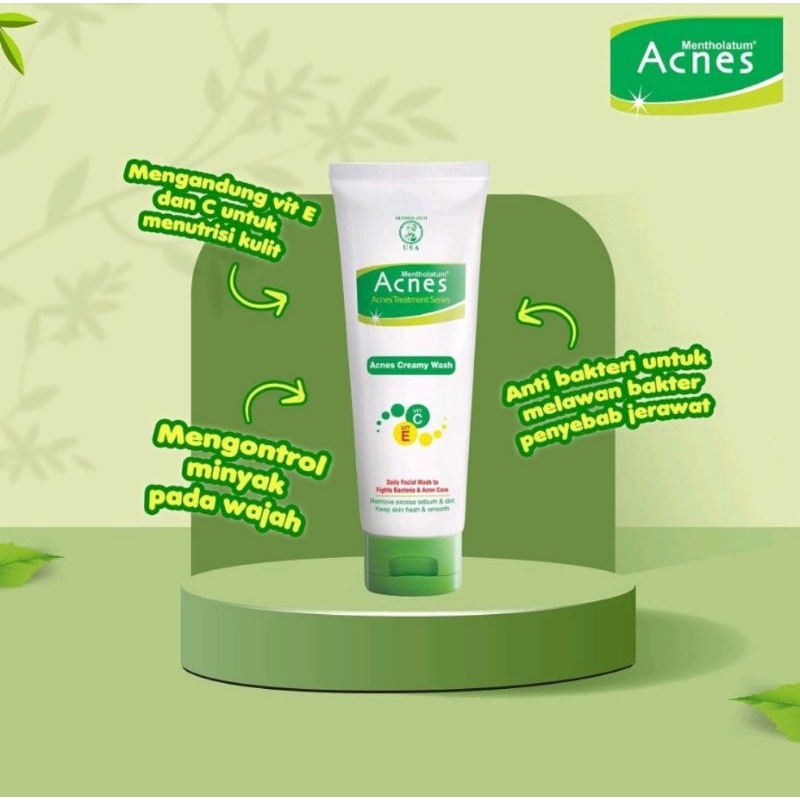 ACNES CREAMY WASH /  FACEWASH 100 G / SABUN CUCI MUKA ACNES