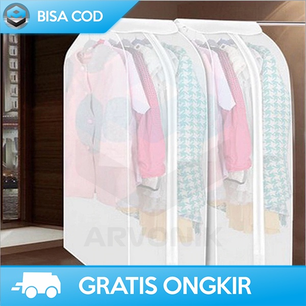 COVER PELINDUNG BAJU ANTI DEBU CLOTH ORGANIZER DUST PROOF PLASTIK PEVA
