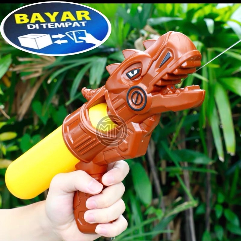 JC Mainan Anak Pistol Air YW8 Tembakan Air Terbaru Model Dinosaurus Triceratops