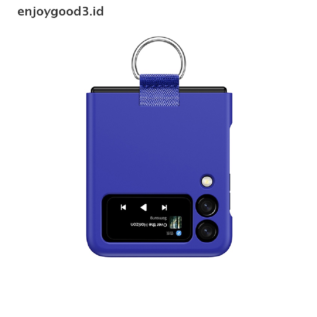 [Rready Stock] Untuk Samsung Galaxy Z Flip3 Dengan Ring Case Foldable Back Cover Pelindung (ID)