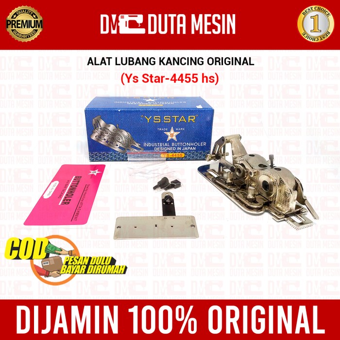 Spmj [Ys Star] Alat Lubang Kancing Mesin Jahit Highspeed Ys-4455