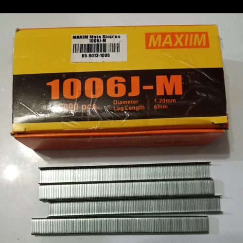 

Maxiim Maxim Mata Staples U 1006J Mesin Air Nailer Staples 6mm