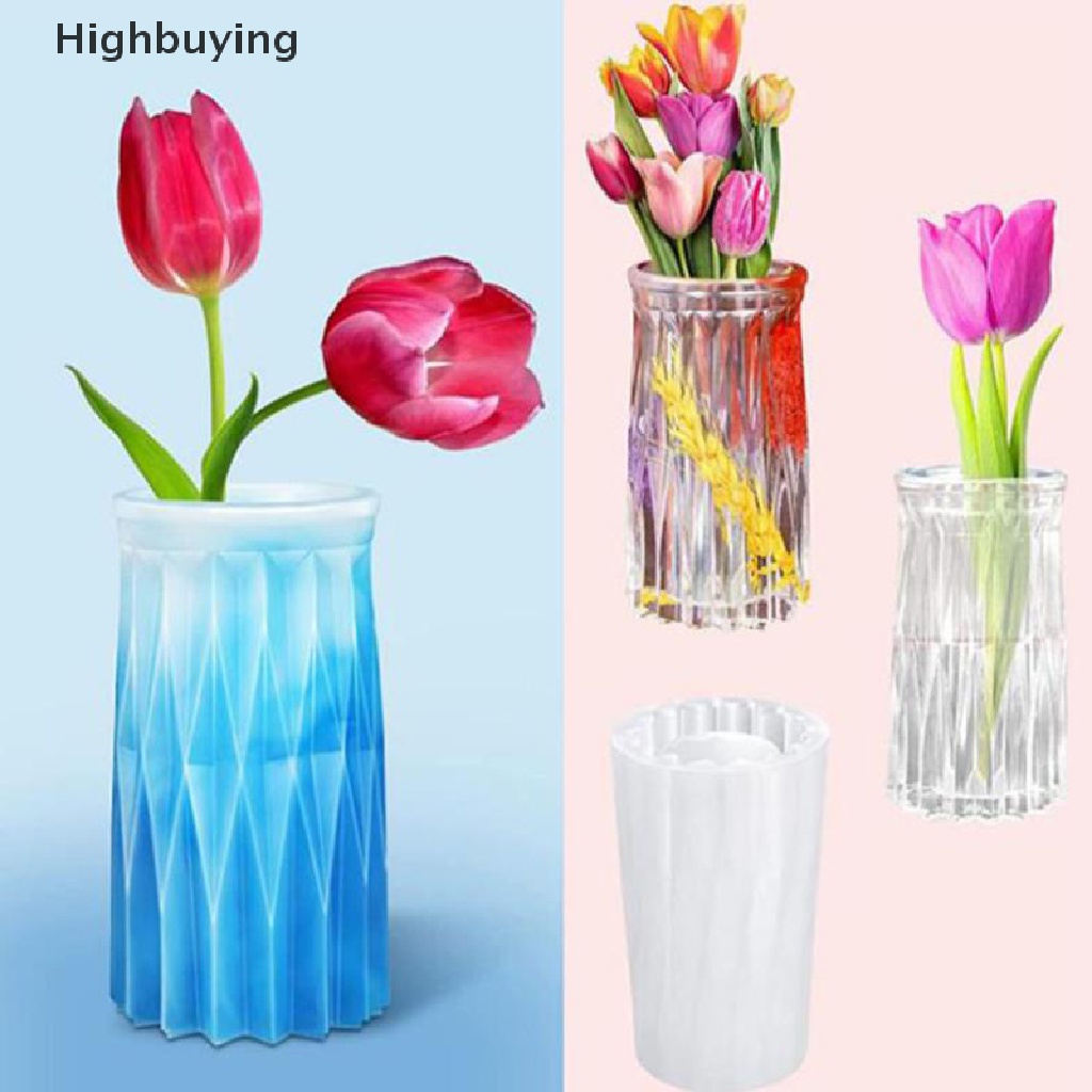 Hbid Vas Kristal Epoxy Resin Cetakan Pot Bunga Tanaman Pot Cetakan Silikon DIY Craft Decor Glory