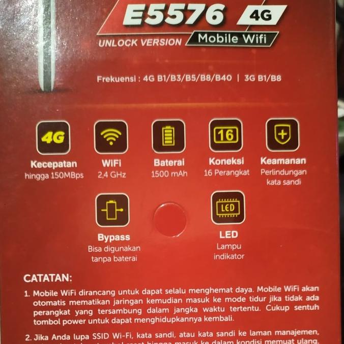 [BARU] Mifi Modem Huawei E5576 14GB TSEL Unlock All Operator 4G LTE