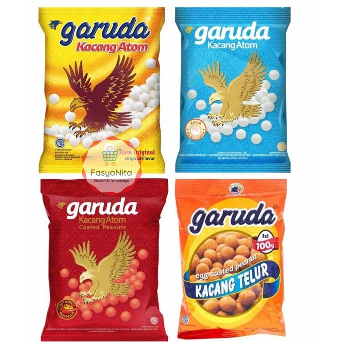 

Garuda Kacang Atom Original / Pedas / manis gurih / kacang telur