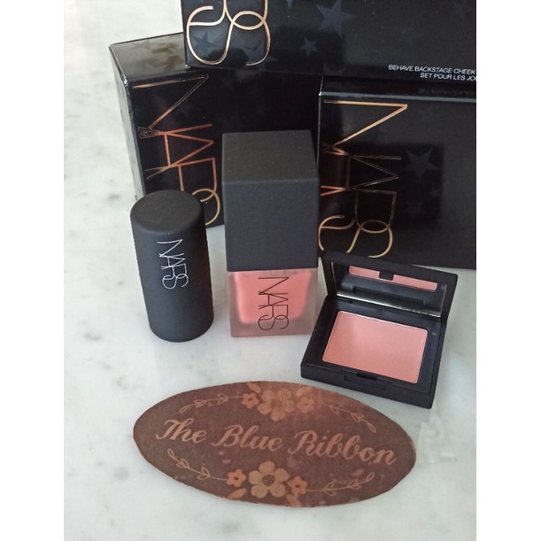 THEBLUERIBBON FULL &amp; DELUXE SIZE NARS POWDER BLUSH (NARS BEHAVE BACKSTAGE CHEEK SET)