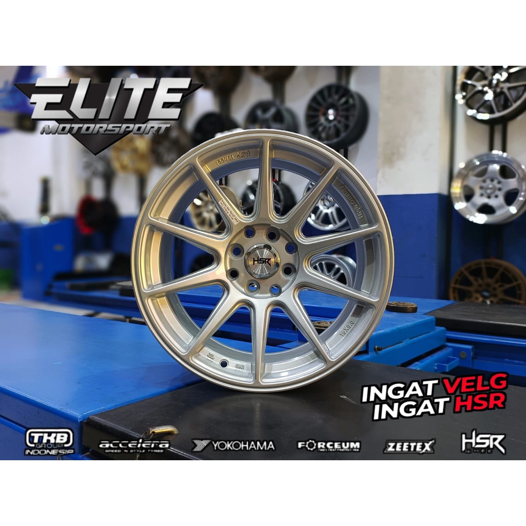 VELG HSR SHINJUKU Ring 16 Lebar 7/8 Lubang 4 Velg Mobil Brio Jazz Agya