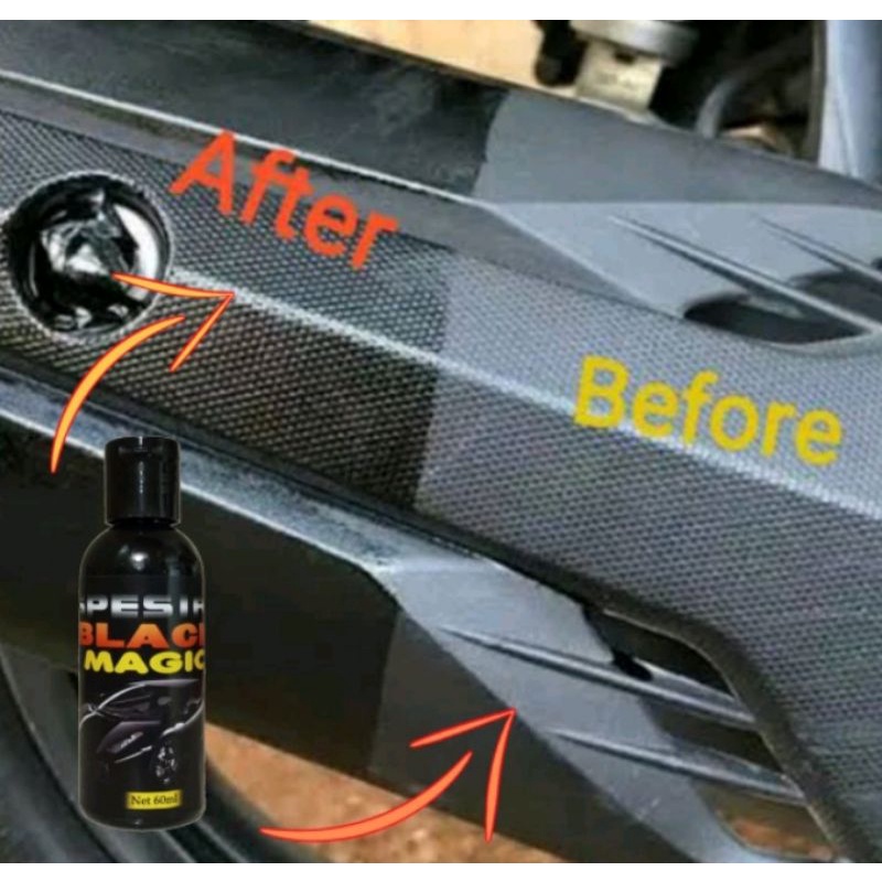 Black Magic Penghitam Body Kasar Yang Kusam Penghitam Body Motor &amp; Mobil