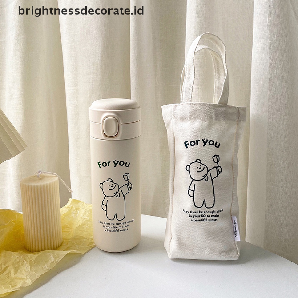 [Birth] Mug Termos Korea Kapasitas Besar Cangkir Botol Air Portabel Anti Bocor Ganda [ID]