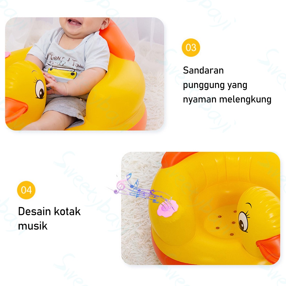 SweetyBayi Sofa kursi bebek angin bayi balita Tempat duduk belajar duduk bayi