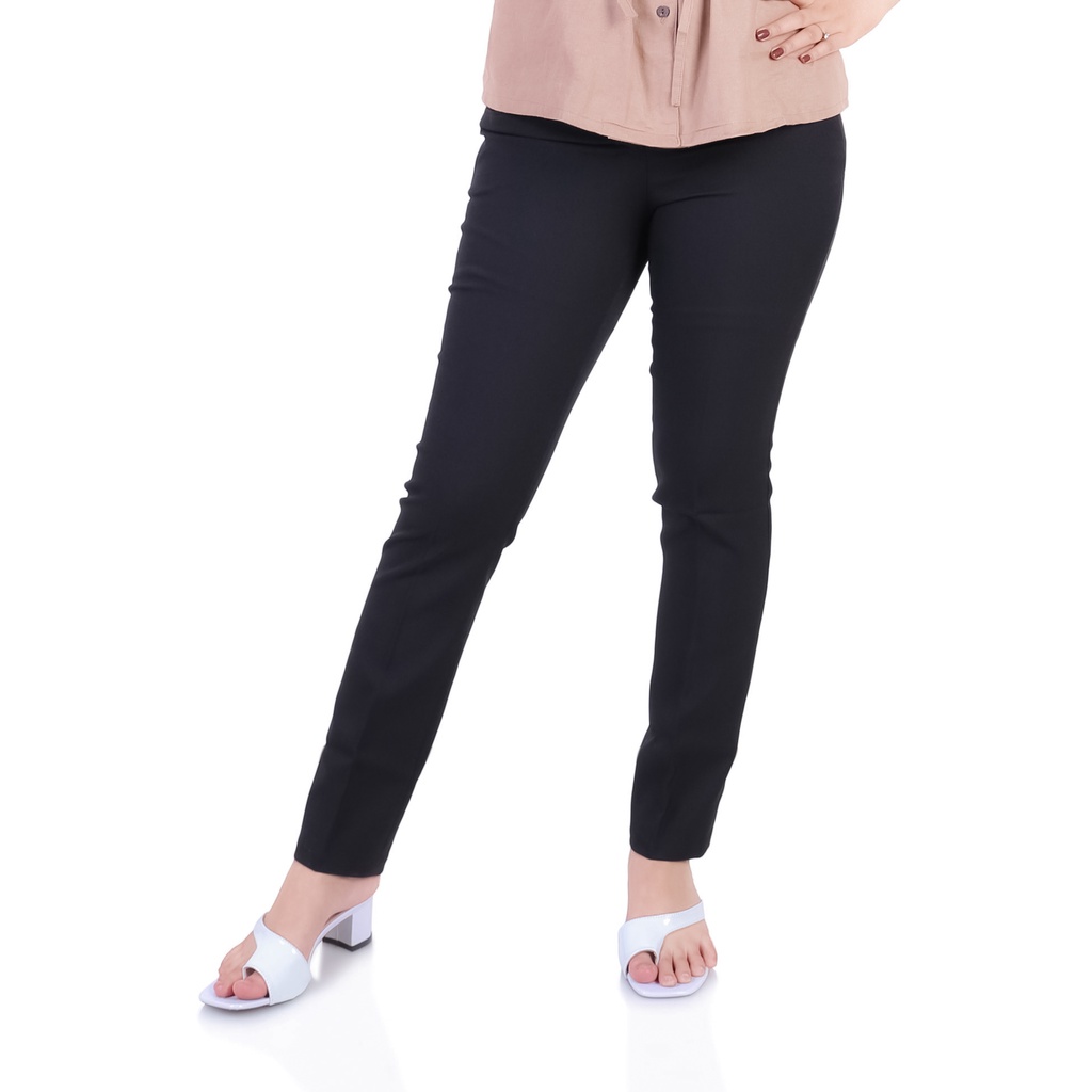 Bawahan Wanita Celana Formal Wanita Ann Design 2212 Celana Panjang Formal Big Size Slim WH