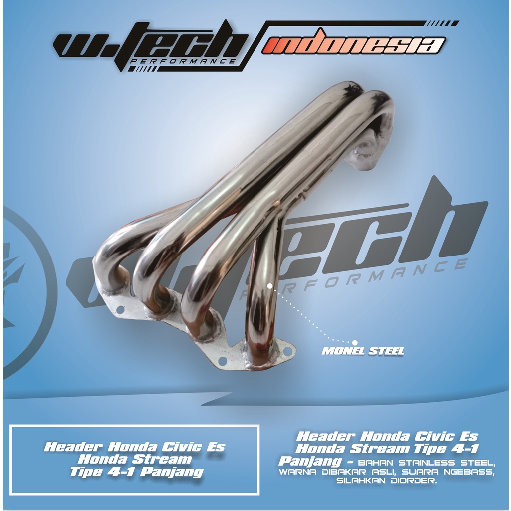 Header Honda Civic Es - Honda Stream Tipe 4-1 Panjang WTECH