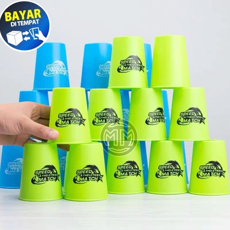 Mainan Edukasi Susun Gelas Stacking Cup Gelas Magic Flying Cup YG14