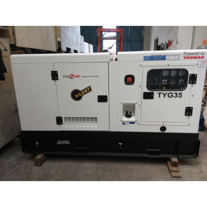 Silent genset Yanmar 35 kva 30 kva made in Japan altenator Stamford DP