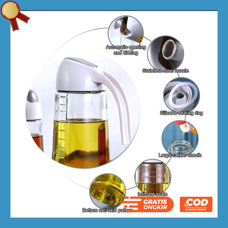 botol minyak sayur , tempat minyak sayur , botol kaca minyak goreng