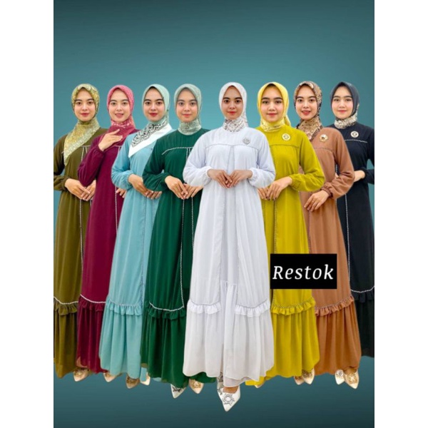 PB Prilly Busana - BERLIANA GAMIS MALAYSIA BELAH PERMATA - DRESS MELAYU PAYET TERBARU - GAMIS PESTA - GAMIS BUSUI