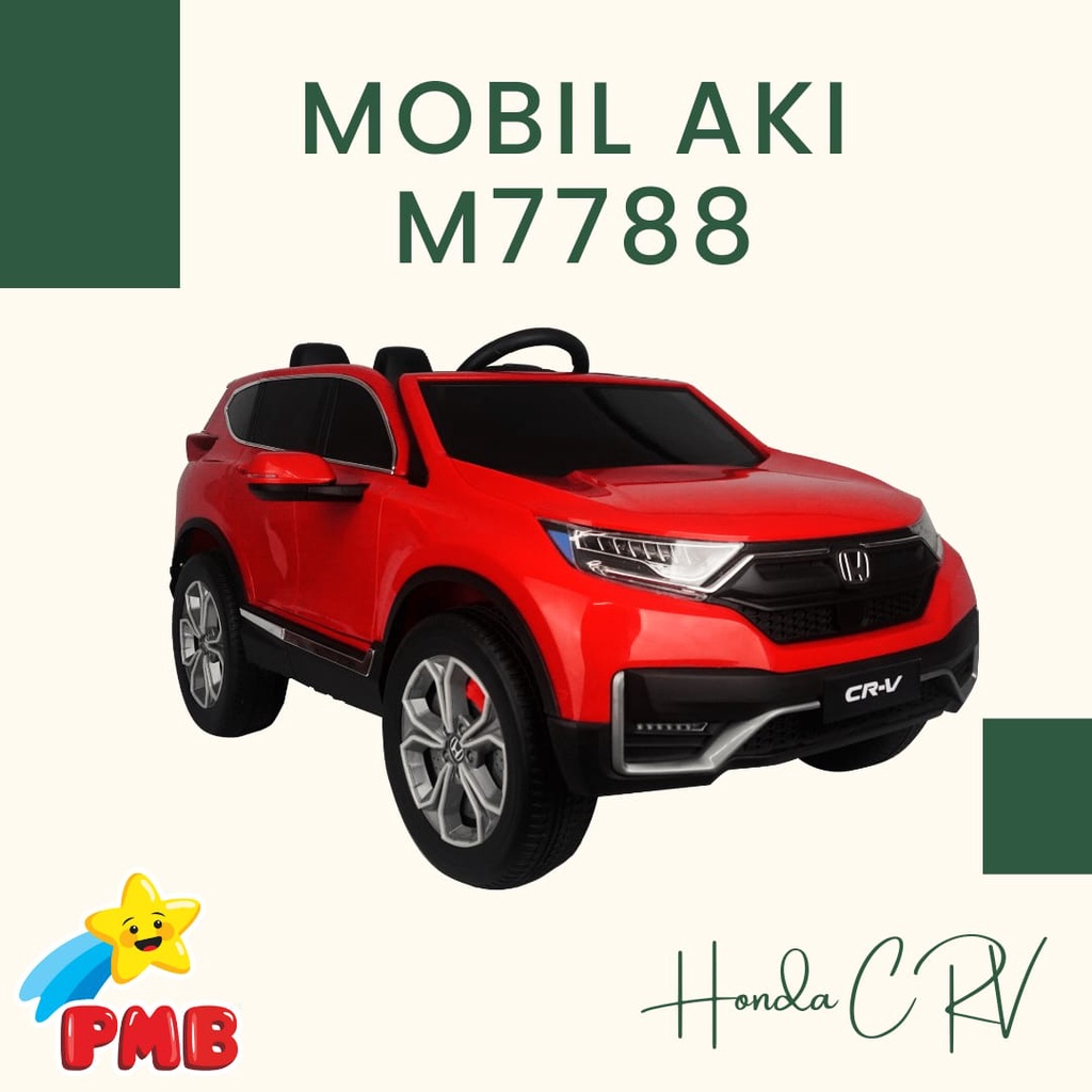 Mobil aki Honda CRV M 7788 / mainan mobilan anak / mobil mobilan anak / Mobil cas di gas / mobil cha