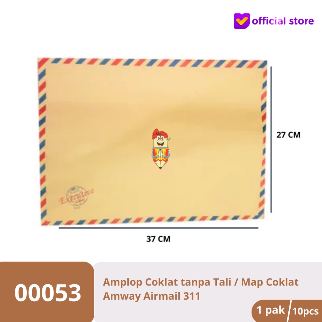 

Amplop Coklat / Lamaran Tanpa Tali / Map Coklat / Amway Airmail 311