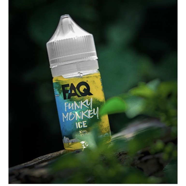 NEW &amp; AUTHENTIC EJM LIQUID FAQ FUNKY MONKEY ICE SALTNIC 30ML