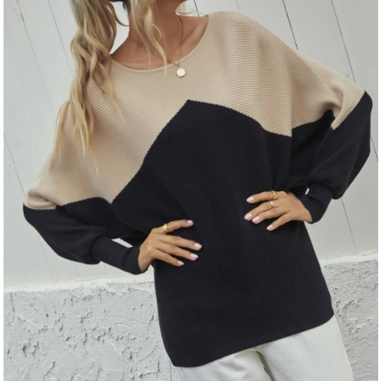 [Premium]Korean Sweater Batwing Sleeve Knitted Sweaters 7505 (S-M-L)