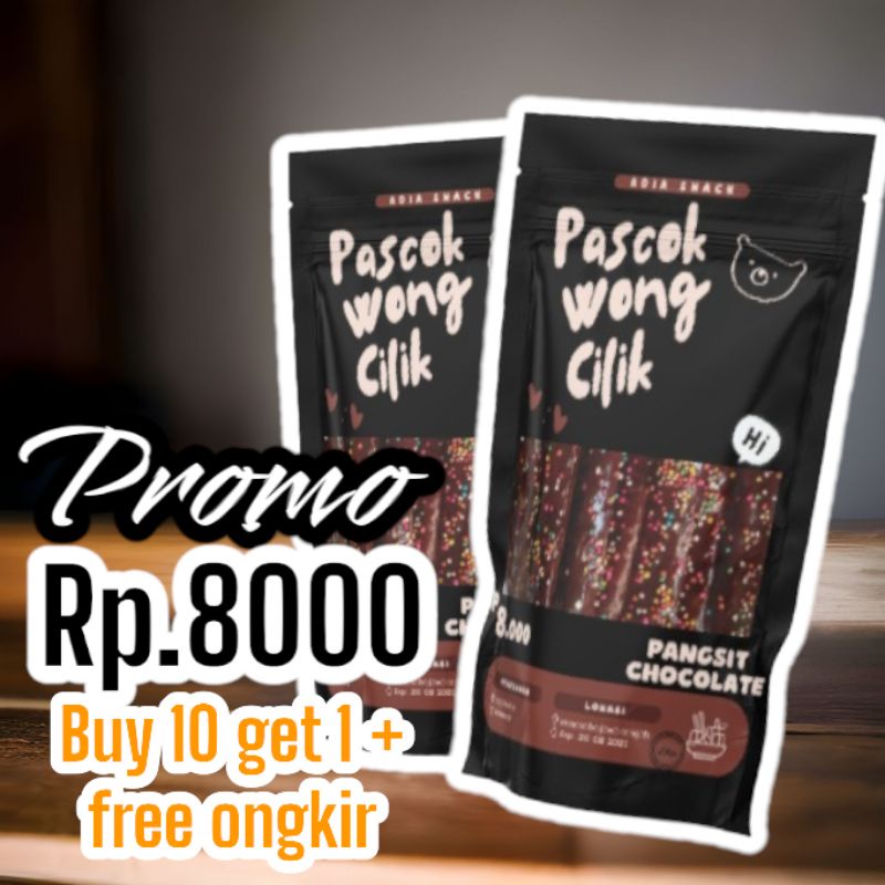 

snack pangsit chocolate kripik pascok wong cilik