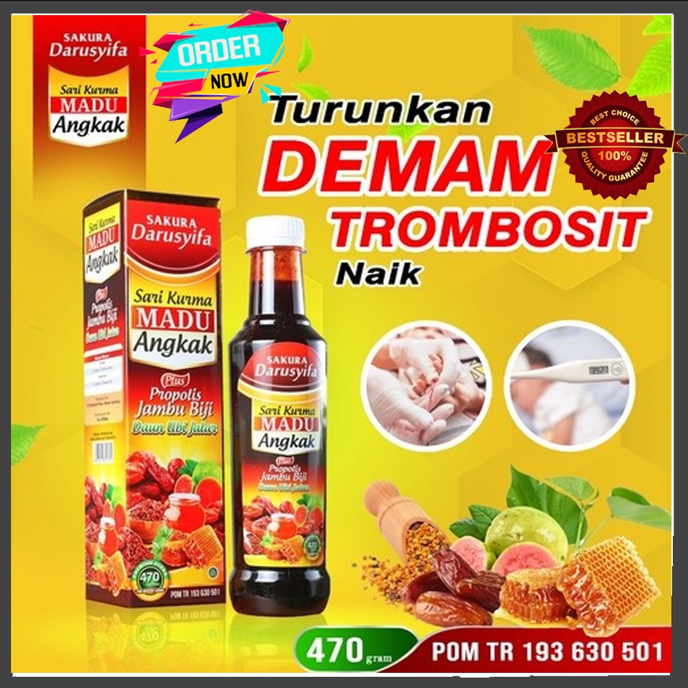 

Sari Kurma Madu Angkak Darusyifa Propolis Jambu Biji 470 Gram