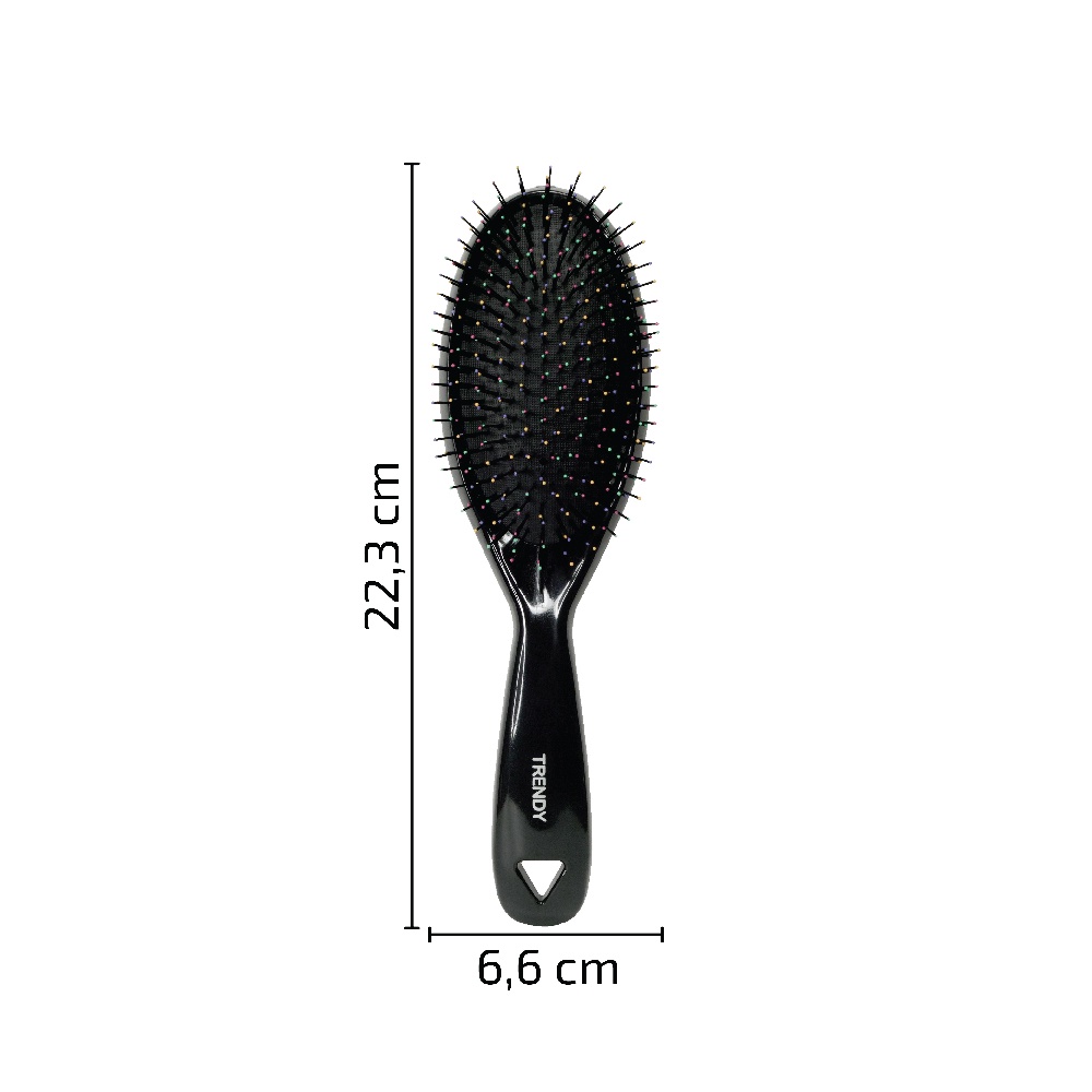 TRENDY Wetbrush Double Bristles Paddle Hairbrush