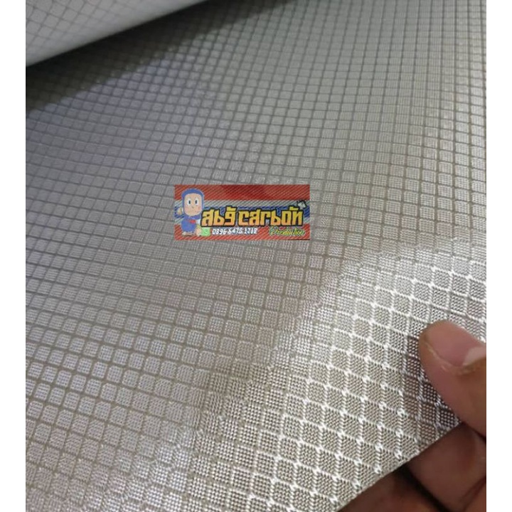 Karbon Kevlar Carbon Kevlar Carbon Fiber Serat Bahan Karbon Kevlar Silver Jacquard Diamond