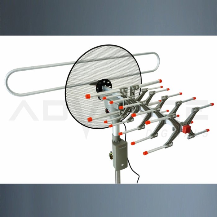 Tv Antena Tv Digital Advance Aa-830 Antena Remote Model Parabola