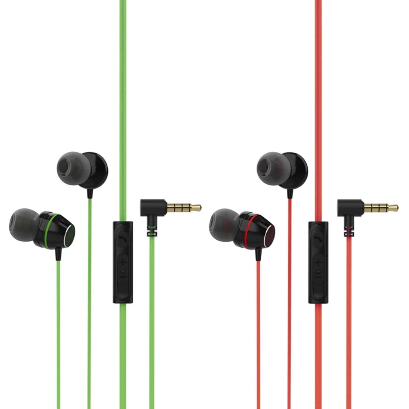 Zzz 3.5mm Earbud Headphone Peredam Kebisingan Dengan Microphone in-Ear Wired 3.5mm Jack Earphone Untuk MP3