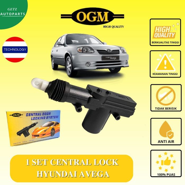 Central Lock Sentral Lock Central Door Lock System Centrallock Komplit 4 Pintu Kunci Mobil Hyundai A