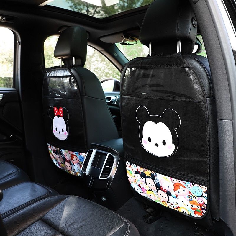 barang mobil anti kick back seat mickey minnie