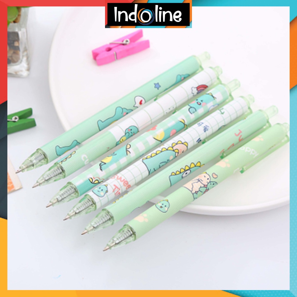 

✔️ Pulpen Gel Motif Cartoon Pulpen Pelajar Dan Kantor Pena Lucu Motif Dinosaur Import COD