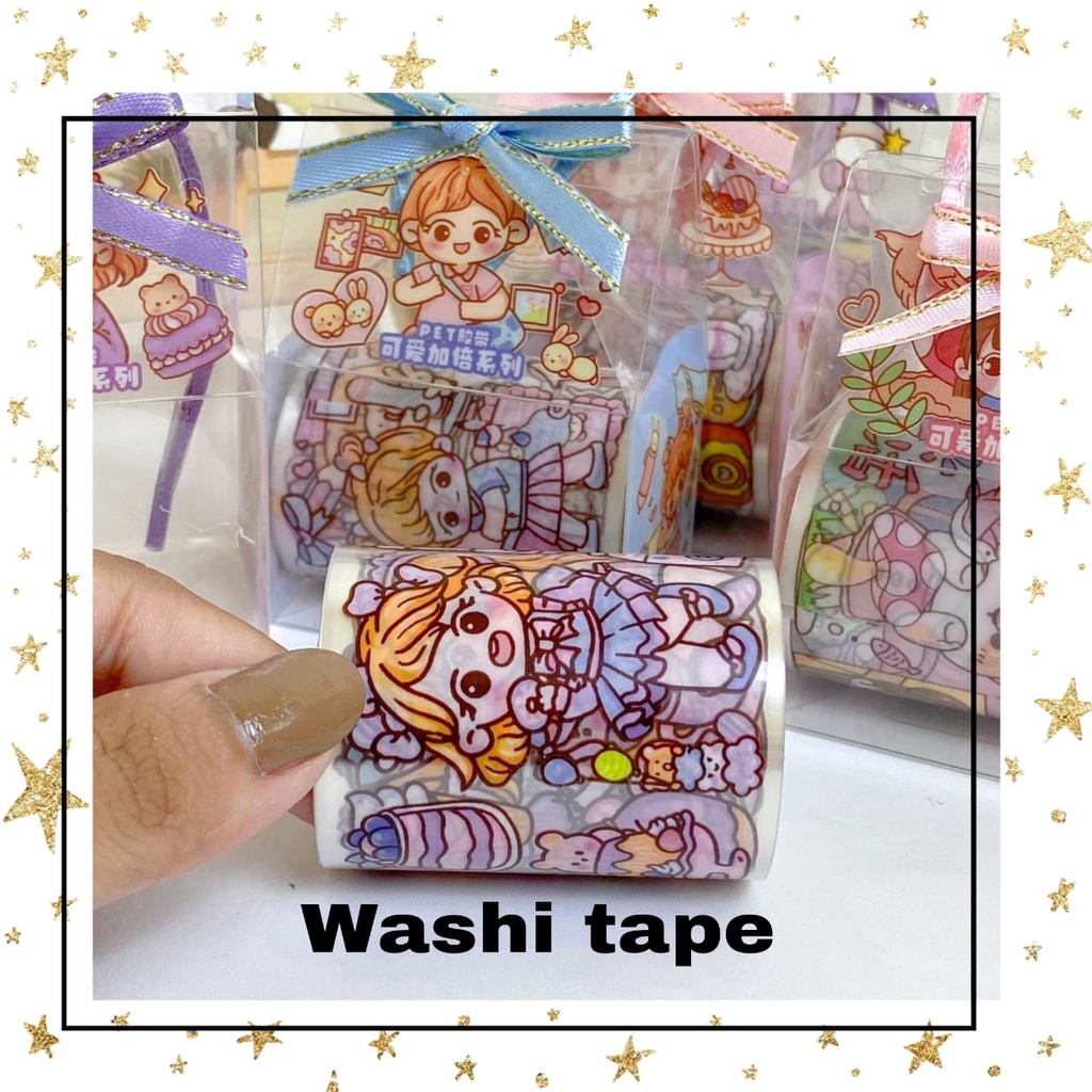 

Sticker BOX Mini Solatip Washi paper bag Tape Roll Kode JH-SC WARNA RANDOM