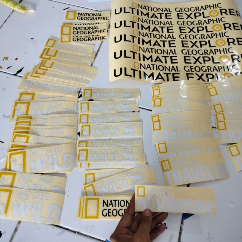 Sticker Cutting National Geographic / stiker cutting national geographic wild