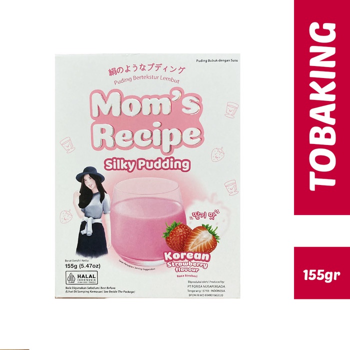 

SILKY PUDDING Strawberry Korean Forisa Moms Recipe 155gr PUYO Stroberi